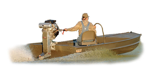 GO-DEVIL duck hunting boat
